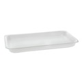 Food Containers & Lids | Pactiv Corp. 51P125PZ 15 in. x 8 in. x 1.25 in. #25PZ Foam Supermarket Tray - White (200/Carton) image number 1