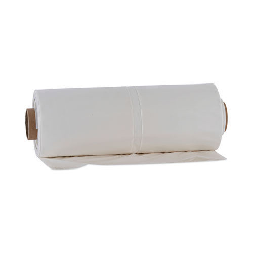 Low-Density Trash Bags | Boardwalk K7663WCK 60 Gallon 2.7 mil 38 in. x 63 in. Industrial Drum Liners Rolls - Clear (50/Carton) image number 0