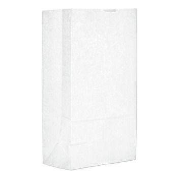 Ross & Wallace Paper Products 120312500PK/BL 7 in. x 4.38 in. x 13.75 in. #12 Size Grocery Paper Bags - White (500/Bundle)
