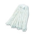 Mop Heads | Boardwalk BWK2020RCT #20 Cut-End Rayon Wet Mop Head - White (12/Carton) image number 2