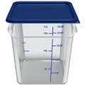 Food Storage Containers & Lids | Carlisle 1195507 11.13 in. x 11.13 in. x 12.58 in. 18 qt. Squares Polycarbonate Food Storage Container - Clear image number 3