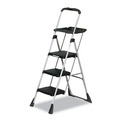 Step Stools & Ladders | Cosco 11880PBLW1 55 in. Working Height 225 lbs. Capacity 3-Step Steel Max Work Platform - Black image number 0