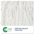 Mop Heads | Boardwalk BWK2024CEA #24 Cut-End Cotton Wet Mop Head - White image number 8