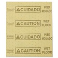 Sorbents | Rubbermaid Commercial FG425200YEL 16.5 in. x 20 in. 16 oz. Caution Wet Floor Over-the-Spill Pad (22 Sheets/Pack) image number 0