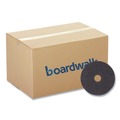 Floor Pads-Stripping | Boardwalk BWK4019HIP 19 in. Diameter High Performance Stripping Floor Pads - Black (5/Carton) image number 0