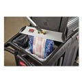 Mop Heads | Rubbermaid Commercial FGQ41600BL00 18 in. Nylon/Polyester Microfiber High Absorbency Mop Pad - Blue (6/Carton) image number 3