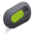 Knives & Multi-Purpose Tools | slice 10514 1.29 in. Ceramic Zirconium Oxide Blade 2.5 in. Nylon Handle Double-Sided Mini Cutters - Gray/Green image number 0