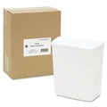 Feminine Care Dispensers & Receptacles | HOSPECO 250-201W 1 Gallon PPC Plastic Wall Mount Sanitary Napkin Receptacle-ABS - White image number 3