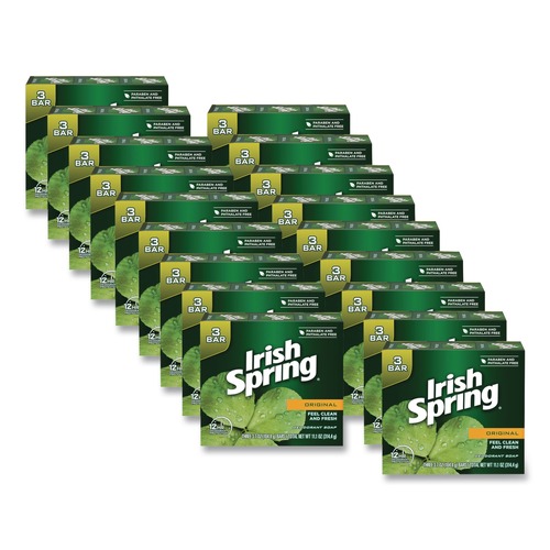 Hygiene Bar Soaps | Irish Spring 114177 3.75 oz. Bar Soap - Clean Fresh Scent (54/Carton) image number 0
