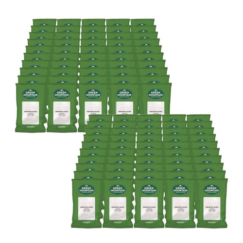 Coffee - Caffeinated | Green Mountain Coffee 5000378402 2.2 oz Coffee Fraction Packs - Breakfast Blend (100/Carton) image number 0