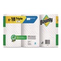 Perforated Roll & Hand Towels | Bounty 80799721 Select-a-Size Kitchen Roll Paper Towels, 2-Ply, 5.9 x 11, White, 123 Sheets/Triple Roll, 6 Rolls/Carton image number 4