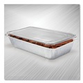 Steam Table Parts | Handi-Foil 2050-45-50FC 12.88 in. x 20.81 in. x 0.62 in. Steam Table Pan Lids with Full Curl Edge (50/Carton) image number 3