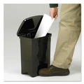 Indoor Waste Receptacles | Safco 9710BL 4 Gallon Plastic Plastic Step-On Receptacle - Black image number 2
