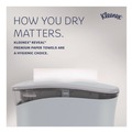 Perforated Roll & Hand Towels | Kleenex 46321 2-Ply 8 in. x 9.4 in. Reveal Multi-Fold Towels - White (16/Carton) image number 6