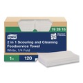Cleaning Cloths & Wipes | Tork 192815 13 in. x 21 in. 1-Ply 2 in 1 Wiper - White (120/Carton) image number 0