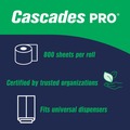 Perforated Roll & Hand Towels | Cascades PRO H085 7.9 in. x 800 ft. 1-Ply Select Roll Paper Towels - Natural (6/Carton) image number 5