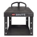 Carts | Rubbermaid Commercial FG454500BLA 25.25 in. x 54 in. x 36 in. 500 lbs. Capacity 2 Flat Shelves Heavy-Duty Plastic Utility Cart - Black image number 3