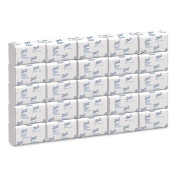 Scott 45957 9.4 in. x 12.4 in. 1-Ply Essential Low Wet Strength Multi-Fold Towels - White (25/Carton)