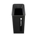 Indoor Waste Receptacles | Rubbermaid Commercial 2078967 Sustain 15 gal Metal/Plastic Decorative Refuse with Recycling Lid - Black image number 3
