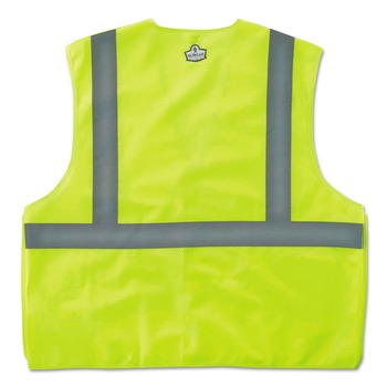 Ergodyne 21079 GloWear 8215BA Type R Class 2 Econo Breakaway Mesh Safety Vest - 4X-Large to 5X-Large Lime