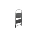 Step Stools & Ladders | Cosco 11308PBL1E 20.5 in. Working Height 22 in. Spread 200 lbs. Capacity 2-Step Big Step Folding Stool - Black/Gray image number 1