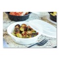 Food Containers & Lids | Pactiv Corp. NC718 Newspring VERSAtainer 6 in. x 6 in. x 1.5 in. 16 oz. Plastic Microwavable Containers - Round White/Clear (150/Carton) image number 2