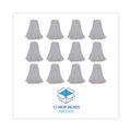 Mop Heads | Boardwalk BWK232R 32 oz. Rayon Fiber Premium Standard Head - White (12/Carton) image number 2