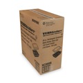 Food Containers & Lids | Pactiv Corp. NC888B Newspring VERSAtainer 8.8 x 6 x 2.5 38 oz Plastic Microwavable Containers - Black/Clear (150/Carton) image number 3