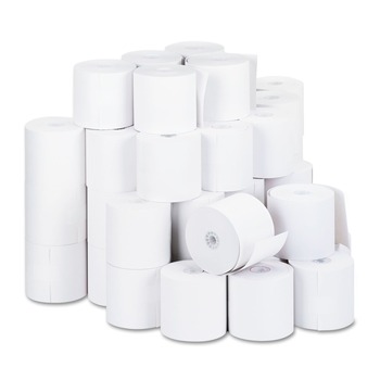 Universal UNV32000 0.5 in. Core 2.75 in. x 190 ft. Impact and Inkjet Print Bond Paper Rolls - White (50/Carton)