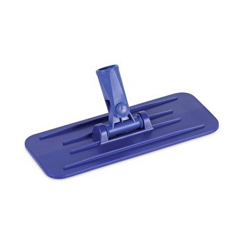 UTILITY PADS AND HOLDERS | Boardwalk 528170 4 in. x 9 in. Plastic Swivel Pad Holder - Blue (12/Carton)