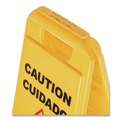 Signs | Carlisle 3690000 11 x 25 x 25 Wet Floor Sign (English/Spanish) - Yellow image number 3