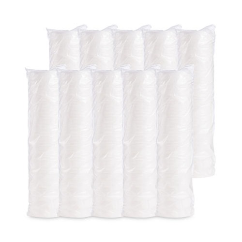 Food Containers & Lids | Dart 6JL Vented Plastic Lids for 3.5 oz to 6 oz. Foam Containers - White (1000/Carton) image number 0