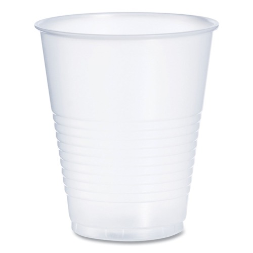 Cups | Dart Y12S 12 oz. Translucent High-Impact Polystyrene Squat Cold Cups (20 Sleeves/Carton) image number 0