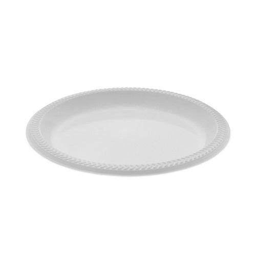 Plates | Pactiv Corp. YMI9 8.88 in. Diameter Meadoware Ops Dinnerware Plate - White (400/Carton) image number 0
