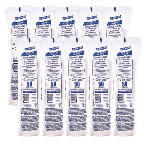 Food Containers & Lids | Dart NL8RT-7000 Conex Deli Container Lids - Clear (500/Carton) image number 0