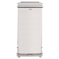 Waste Receptacles | Rubbermaid Commercial FGST12SSPL 6.5 gal. Defenders Heavy-Duty Steel Step Can - Stainless Steel image number 0
