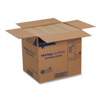 Georgia-Pacific 37604 Interfold Napkin Refills 1-Ply 13 x 8.5 Brown 900 Napkins/Pack 12 Packs/Carton