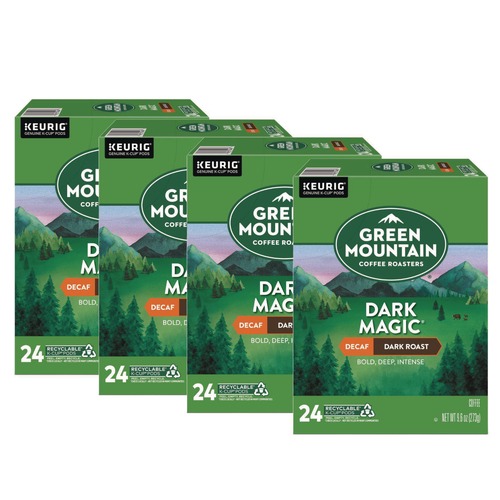 Coffee - Decaffeinated | Green Mountain Coffee 5000378924 Coffee K-Cups - Dark Magic Decaf Extra Bold (96/Carton) image number 0