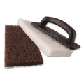 Scouring Pads & Sticks | 3M 8541 4.62 in. x 10 in. Doodlebug Utility Pad - Brown (10/Carton) image number 2
