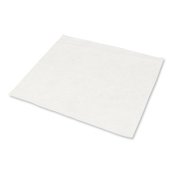 HOSPECO OSMABCPW TASKBrand 15 in. x 18 in. 0.17-Gallon Industrial Oil Only Sorbent Pad - White (100/CT)