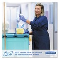 Toilet Tissues | Scott 07827 Essential 3.55 in. x 2000 ft. 2-Ply Septic Safe JRT Extra Long Bathroom Tissue - White (6 Rolls/Carton) image number 6
