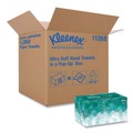 Perforated Roll & Hand Towels | Kleenex 11268 8.9 in. x 10 in. POP-UP Box Ultra Soft Hand Towels - White (70/Box, 18 Boxes/Carton) image number 2