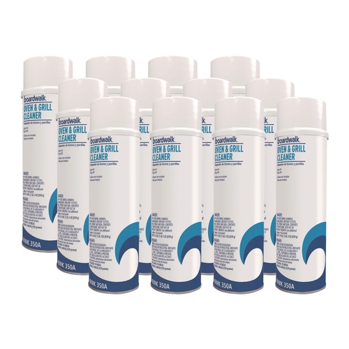 Industrial Cleaning Products | Boardwalk 1041287 19 oz. Aerosol Spray Oven and Grill Cleaner (12/Carton) image number 0