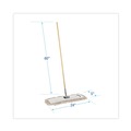 Floor Dusters & Accessories | Boardwalk BWKM245C 24 in. x 5 in. Cotton Head 60 in. Wood Handle Cotton Dry Mopping Kit - Natural (1-Kit) image number 2