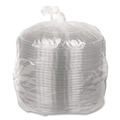 Perforated Roll & Hand Towels | WNA APB160DM 12 in. x 1.5 in. Caterline Pack n' Serve Plastic Dome Lids - Clear (25/Carton) image number 2