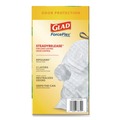 Drawstring & Kitchen Bags | Glad 78900 ForceFlex 24 in. x 27.38 in. 13 Gallon Kitchen Drawstring Trash Bags - Gain Original Scent/White (240/Carton) image number 4