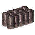Low-Density Trash Bags | Boardwalk H4832RKKR01 16 Gallon 0.35 mil 24 in. x 32 in. Perforated Roll Low-Density Waste Can Liners - Black (50 Bags/Roll, 10 Rolls/Carton) image number 0