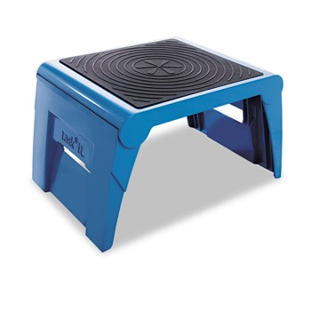 Cramer 50051PK-63 250 lbs. Capacity 14 in. x 11-1/4 in. x 9-3/4 in. Folding Step Stool - Blue