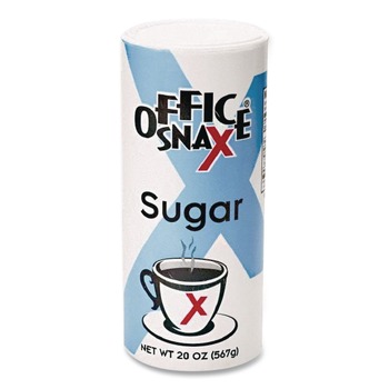 Office Snax 00019 20 oz. Reclosable Canister of Sugar