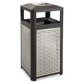 Indoor Waste Receptacles | Safco 9935BL 38 gal. Evos Series Steel Waste Container - Black image number 0